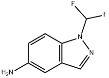 1-(difluoromethyl)-1H-indazol-5-amine 化学構造式