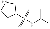 N-(propan-2-yl)pyrrolidine-3-sulfonamide 化学構造式