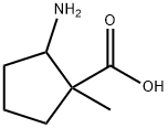 2-amino-1-methylcyclopentane-1-carboxylic acid 结构式