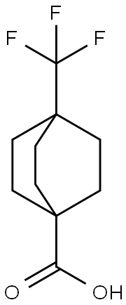4-(trifluoromethyl)bicyclo[2.2.2]octane-1-carboxylic acid Struktur