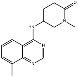 1424034-74-1 2-Piperidinone, 1-methyl-5-[(8-methyl-4-quinazolinyl)amino]-