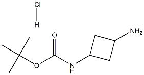 TERT-BUTYL (3-AMINOCYCLOBUTYL)CARBAMATE HYDROCHLORIDE, 1426578-55-3, 结构式