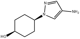 cis-4-(4-amino-1H-pyrazol-1-yl)cyclohexan-1-ol Structure
