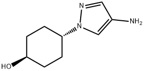 trans-4-(4-amino-1H-pyrazol-1-yl)cyclohexan-1-ol,1426921-58-5,结构式