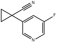 1-(5-Fluoro-3-pyridyl)cyclopropanecarbonitrile Structure