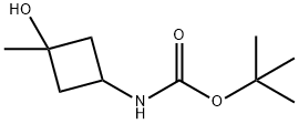 tert-butyl N-(3-hydroxy-3-methylcyclobutyl)carbamate,1427329-27-8,结构式