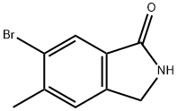 6-bromo-5-methylisoindolin-1-one Struktur