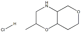 2-methylhexahydro-2H,5H-pyrano[4,3-b][1,4]oxazine hydrochloride Struktur