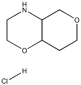 hexahydro-2H,5H-pyrano[4,3-b][1,4]oxazine hydrochloride 化学構造式