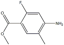 4-amino-2-fluoro-5-methyl-benzoic acid methyl ester Struktur