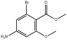 4-氨基-2-溴-6-甲氧基苯甲酸甲酯,1427398-95-5,结构式