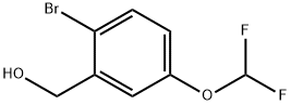[2-bromo-5-(difluoromethoxy)phenyl]methanol 化学構造式