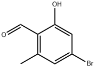 4-Bromo-2-hydroxy-6-methylbenzaldehyde Struktur