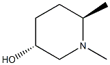 (3R,6R)-1,6-dimethylpiperidin-3-ol Structure