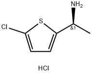 (S)-1-(5-氯噻吩-2-基)乙胺盐酸盐,1432681-27-0,结构式