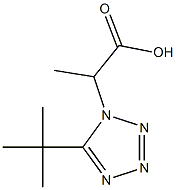 2-(5-tert-butyl-1H-1,2,3,4-tetrazol-1-yl)propanoic acid Structure