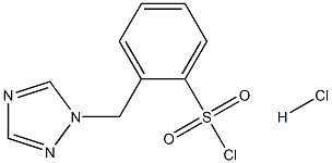 2-(1H-1,2,4-三唑-1-基甲基)苯-1-磺酰氯盐酸盐, 1432681-63-4, 结构式