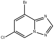8-溴-6-氯-[1,2,4]三唑并[1,5-A]吡啶,1433822-19-5,结构式