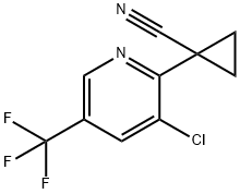 1-(3-CHLORO-5-(TRIFLUOROMETHYL)PYRIDIN-2-YL)CYCLOPROPANECARBONITRILE Structure