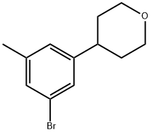 3-Methyl-5-(4-tetrahydropyranyl)bromobenzene Structure