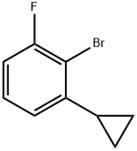 2-bromo-1-cyclopropyl-3-fluorobenzene Structure