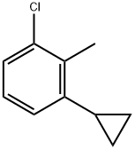 3-(Cyclopropyl)-2-(methyl)chlorobenzene Struktur