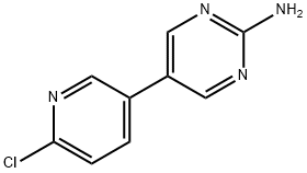 2-Chloro-5-(2-amino-5-pyrimidyl)pyridine Structure