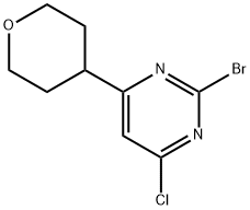 1434127-58-8 2-Bromo-4-chloro-6-(4-tetrahydropyranyl)pyrimidine