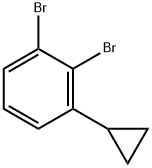 1,2-Dibromo-3-cyclopropylbenzene Structure