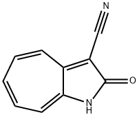 3-cyanocyclohepta<b>pyrrol-2(1H)-one Struktur