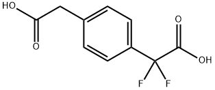 2-[4-(Carboxymethyl)phenyl]-2,2-difluoroacetic Acid Structure