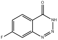 7-fluoro-3,4-dihydro-1,2,3-benzotriazin-4-one 化学構造式