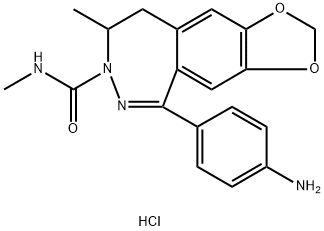 1-(4-Aminophenyl)-3-methylcarbamyl-4-methyl-3,4-dihydro-7,8-methylenedioxy-5H-2,3-benzodiazepinehydrochloride price.