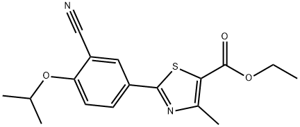 ethyl 2-(3-cyano-4-isopropoxyphenyl)-4-methylthiazole-5-
carboxylate Struktur