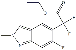 ethyl 2,2-difluoro-2-(6-fluoro-2-methyl-2H-indazol-5-yl)acetate Structure