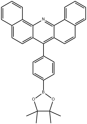 Dibenz[c,h]acridine, 7-[4-(4,4,5,5-tetramethyl-1,3,2-dioxaborolan-2-yl)phenyl]- Structure