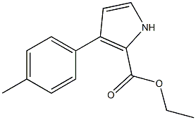 3-(4-甲基苯基)-1H-吡咯-2-甲酸乙酯, 1443446-77-2, 结构式