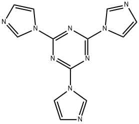 2,4,6-tri(1H-imidazol-1-yl)-1,3,5-triazine Struktur