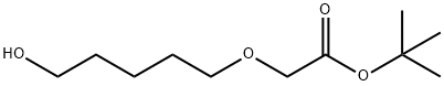 (5-Hydroxypentyloxy)-acetic acid tert-butyl ester Structure