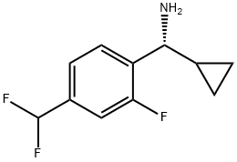 (R)-cyclopropyl(4-(difluoromethyl)-2-fluorophenyl)methanamine Structure