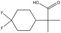 2-(4,4-difluorocyclohexyl)-2-methylpropanoic acid 结构式