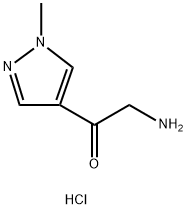 2-amino-1-(1-methyl-1H-pyrazol-4-yl)ethan-1-one dihydrochloride 结构式
