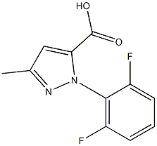 1-(2,6-difluorophenyl)-3-methyl-1H-pyrazole-5-carboxylic acid Structure