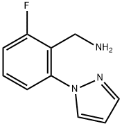 2-氟-6-(1H-吡唑-1-基)苯基]甲胺,1453836-34-4,结构式