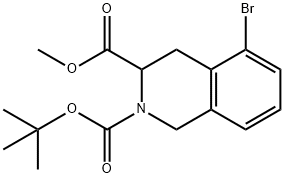 2,3(1H)-Isoquinolinedicarboxylic acid, 5-bromo-3,4-dihydro-, 2-(1,1-dimethylethyl) 3-methyl ester|2-(叔丁基) 3-甲基 5-溴-3,4-二氢异喹啉-2,3(1H)-二羧酸