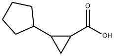 2-cyclopentylcyclopropane-1-carboxylic acid Struktur