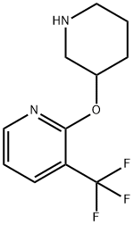 2-(piperidin-3-yloxy)-3-(trifluoromethyl)pyridine Struktur