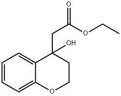 ethyl 2-(4-hydroxy-3,4-dihydro-2H-1-benzopyran-4-yl)acetate Structure