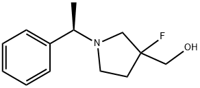 {3-fluoro-1-[(1R)-1-phenylethyl]pyrrolidin-3-yl}methanol,1461698-16-7,结构式
