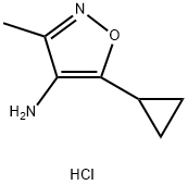 5-环丙基-3-甲基异噁唑-4-胺盐酸盐,1461713-39-2,结构式